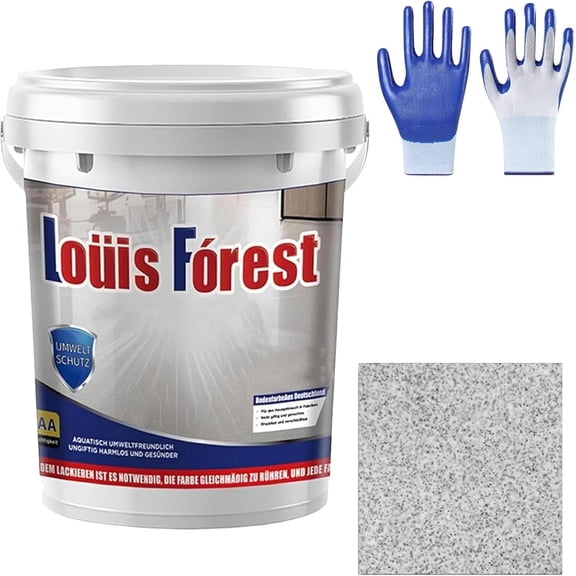 2026 Upgrade Epoxy Colored Sand Floor Paint — Self Leveling & Fast Drying, High-gloss Marble Effect Coating, Garage Floors Painting