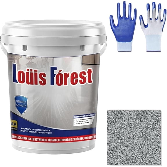 2026 Upgrade Epoxy Colored Sand Floor Paint — Self Leveling & Fast Drying, High-gloss Marble Effect Coating, Garage Floors Painting