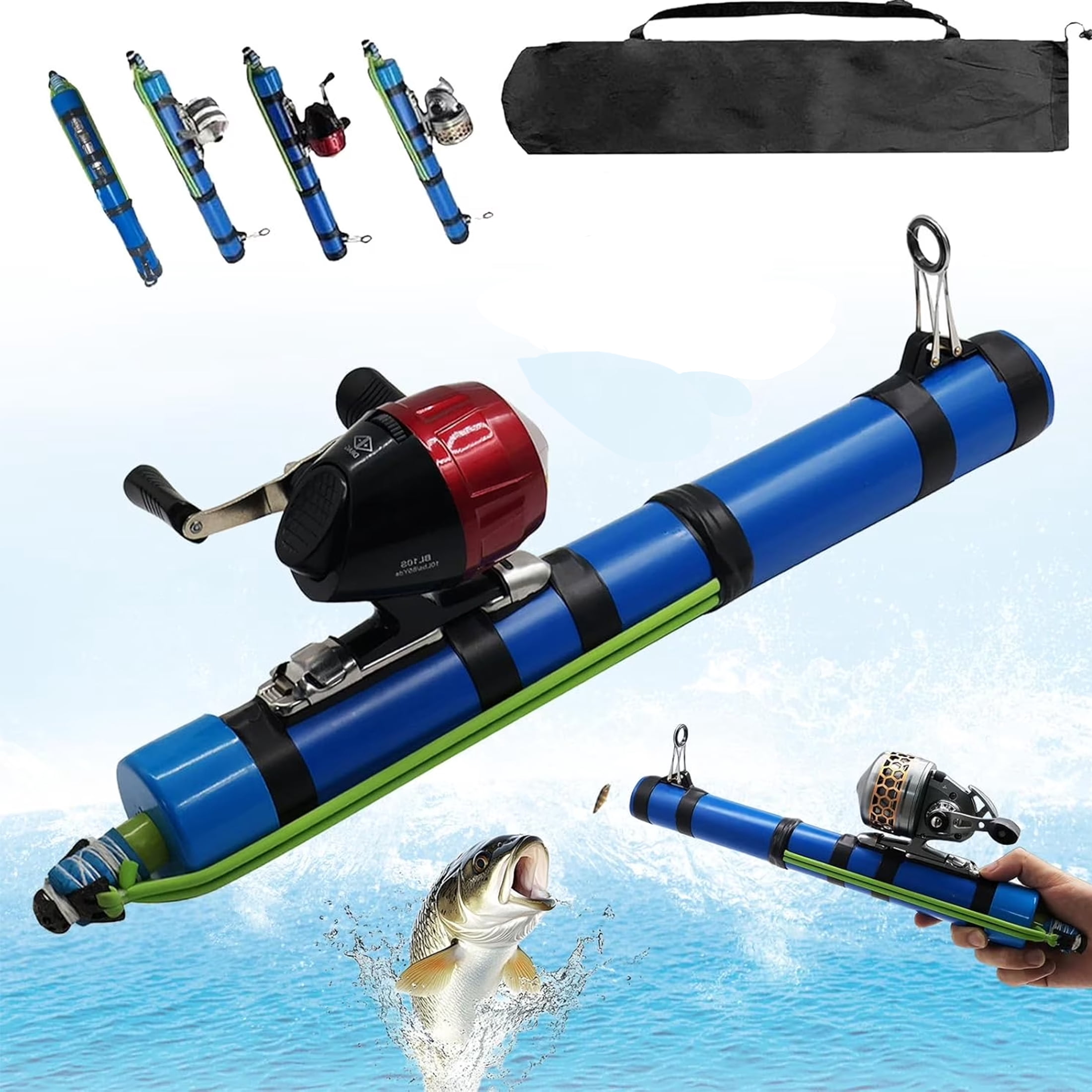 2026 Upgrade Fishing Catapult Rod with Slingshot & Reel, Pole Shooting Lure Tool for Beginners, Effortless Long Distance Casting
