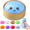 thumbnail image 1 of 2026 Upgrade Glitter Dumpling - Dumpling Squishy Glitter, Dumplings Stress Ball for Playing, Party, Alone (Blue), 1 of 7