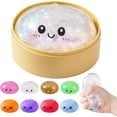 thumbnail image 1 of 2026 Upgrade Glitter Dumpling - Dumpling Squishy Glitter, Dumplings Stress Ball for Playing, Party, Alone (Flash White), 1 of 12