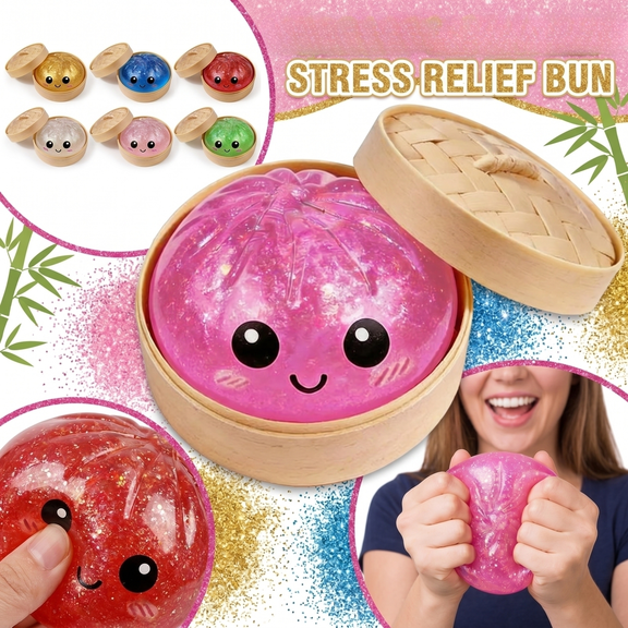 2026 Upgrade Glitter Dumpling Squishy Toys - Dumpling Squishy Glitter, Dumplings Stress Balls for Playing, Party, Alone (Random Color) Crazy Gifts for Fun
