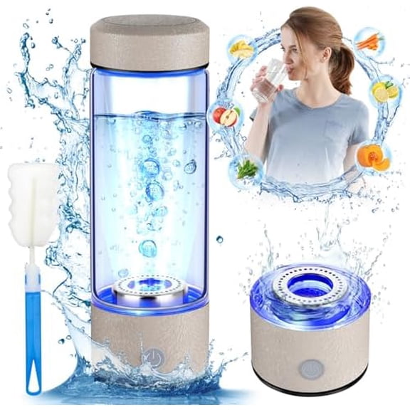 2026 Upgrade Hydrogen Water Bottle, Hydrogen Water Generator with Advanced SPE PEM Technology, 420ml(14OZ) Hydro Water Machine, Portable Water Ionizer for Office, Travel, Fitness & Everyday Hydration