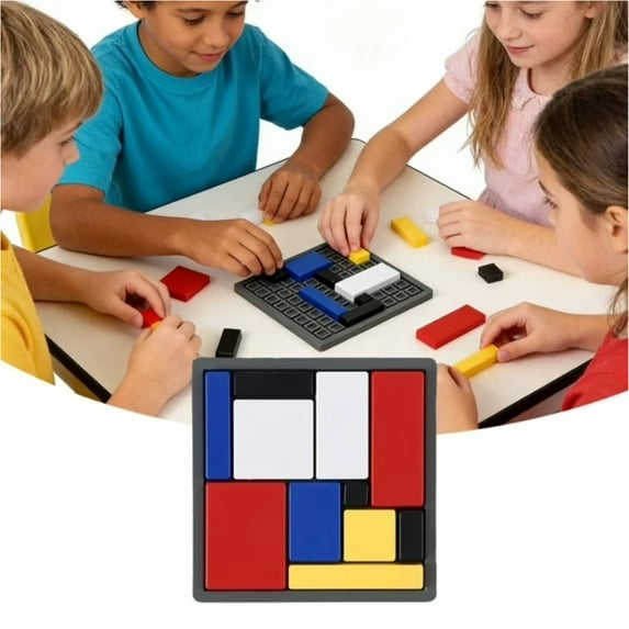 Logic Puzzle Brain Teaser Game for Students & Adults, 88 Challenges 4 Difficulty Levels, Portable Design for Brain Training 1PC