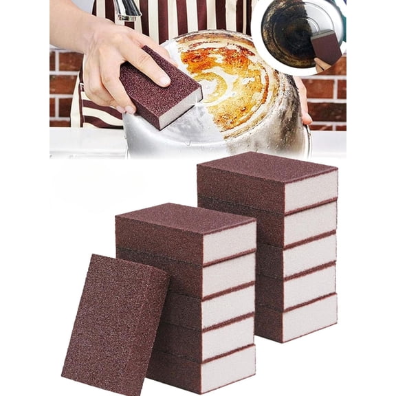 2026 Upgrade Magic Emery Cleaning Sponge, Multi-Use Sponge Eraser, Professional Emery Sponge Scrub Pad for Cookware