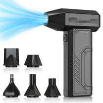 2026 Upgrade Mini Turbo Snow Blower, 5000w Thermal Snow Blower - Portable Car Snow/Dust Remover with Efficient Turbine Tech, Long Range for Car Windshield Defrost, Snow Removal (Black)