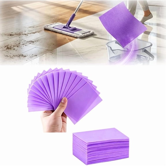 2026 Upgrade Multi-surface Floor Cleaning Tablets, 100 Pack Deep Cleaning Solution for Hardwood Tile Laminate Floors, Effective Home Care (Purple, 200 Pcs)