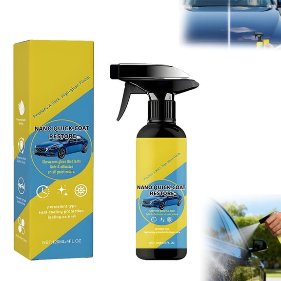 2026 Upgrade Nano Quick Coat Restore, Car Nano Quick-Coat Restore-Coating Spray, Nano Quick Coat, Advanced Automobile Quick Effect Coating Agent, Glazing Finish Car Paint Sealant (1PC)