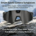 thumbnail image 1 of 2026 Upgrade POV Glasses 4K Baseball Sunglasses with Camera, Audio Video Recording & WiFi Action for Cycling Hiking, Sports Smart Glasses with Camera, 1 of 8