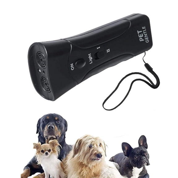 2026 Upgrade Pet Gentle Anti Barking Device with LED Light, Handheld Dog Bark Deterrent, Behavior Training Tool for Indoor and Night Walking (2PC)