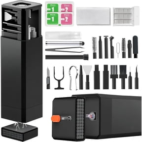 2026 Upgrade Phone Cleaning Kit 47PCS, iPhone Cleaning Kit, Airbud AirPods Cleaning Kit, Keyboard, Charging Port Cleaner for Apple Lightning/Android USB-C - Includes Putty, Cloth & Wipes (White)