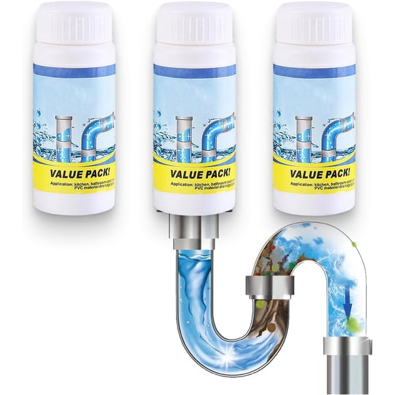 2026 Upgrade Powerful Sink Drain Cleaner, Sink and Drain Cleaner, Multi-functional Drains Cleaners Fast Foaming for Kitchen Quick Cleaning Tool, Fast Acting Clog Remover for Home Users (3)