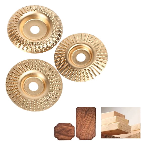 2026 Upgrade Pro-Grade Wood Cutting Discs, 3PCS Wood Carving Disc Set for 4" Or 4 1/2" Angle Grinder with 5/8" Arbor, General Purpose for Cutting Wood,Plastic,Plywood,Chipboard,Multilayer