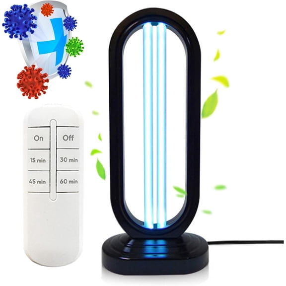 2026 Upgrade SHENSHILIU UV-Multi-Function Haloclean, Cleans The Bedbugs and Provides Lighting,Spaces up to 430 Square,for Home School,With Button,Prevents Remote Loss And Uselessness (Black)