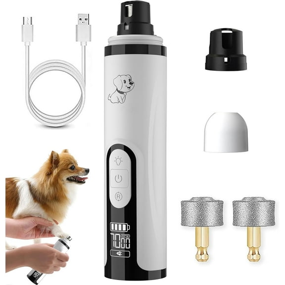 2026 Upgrade Silent Groom Pro Nail Grinder,Silent Groom Pro for Dogs,with LED Light & 3 Speeds,2000mAh Battery,Quick USB Charge