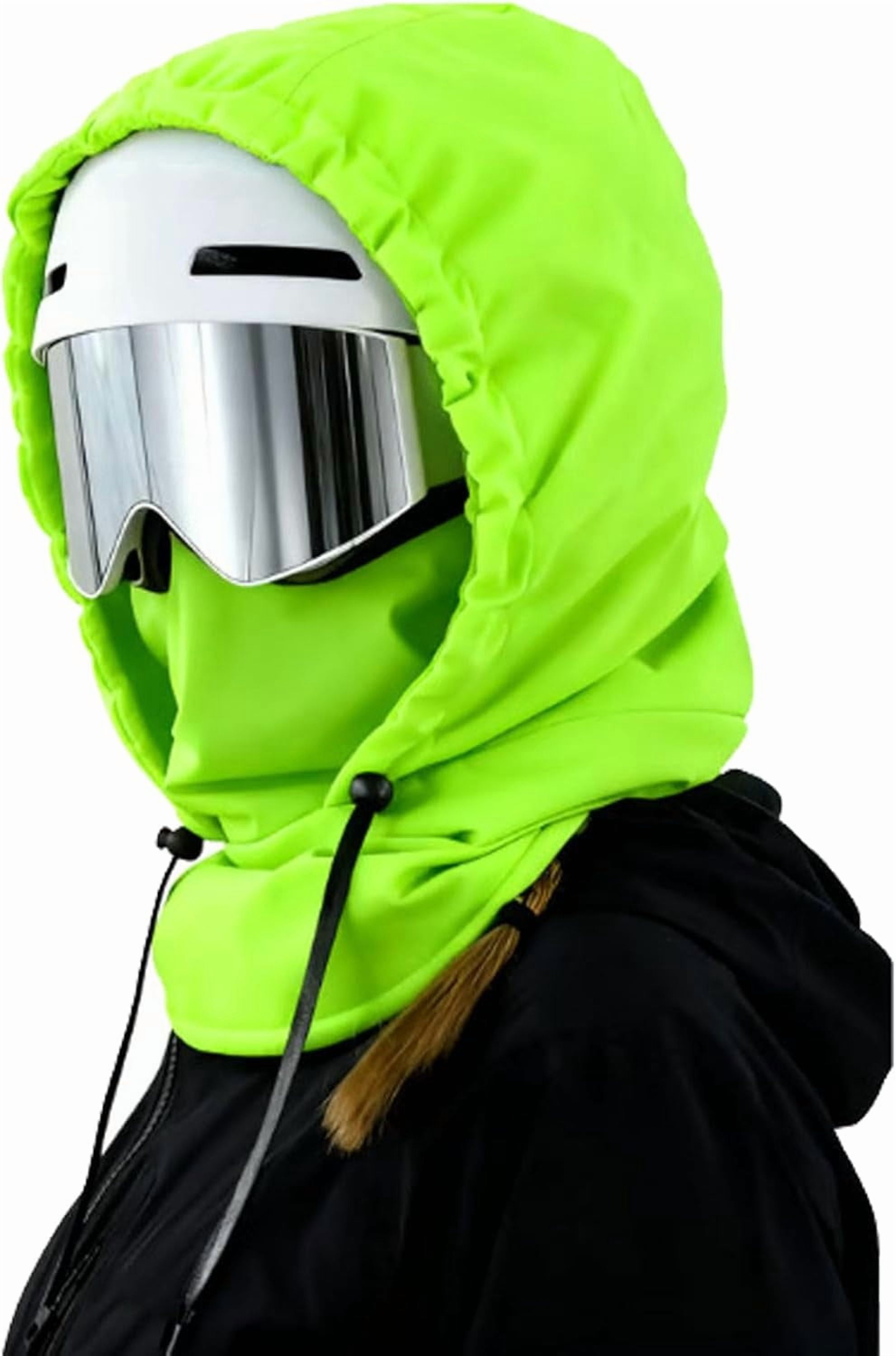 2026 Upgrade Ski Mask – Thermal Fleece Hoodie Mask, Waterproof Balaclava 3-in-1 Hood with Drawstring, Helmet Compatible Unisex Winter Mask for Skiing, Snowboarding, Cycling