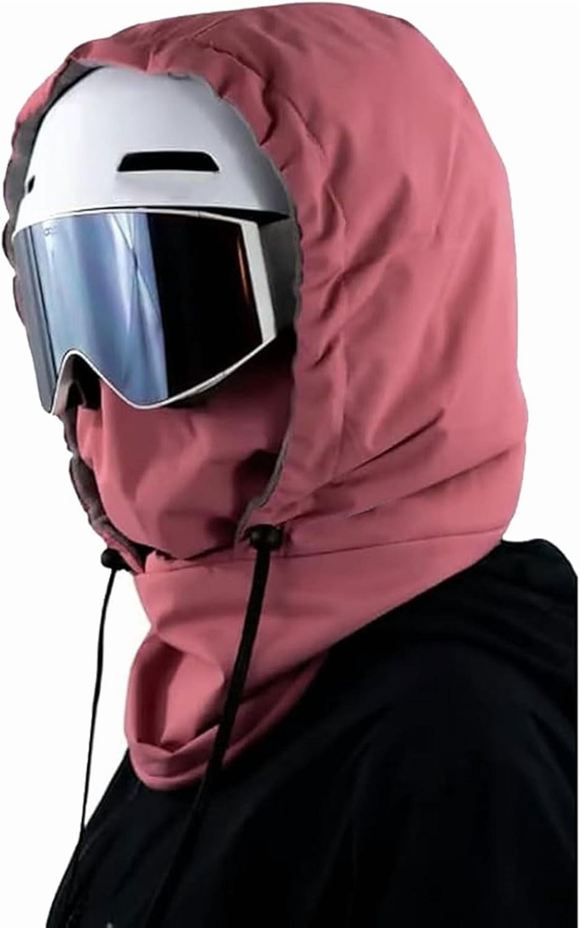 2026 Upgrade Ski Mask – Thermal Fleece Hoodie Mask, Waterproof Balaclava 3-in-1 Hood with Drawstring, Helmet Compatible Unisex Winter Mask for Skiing, Snowboarding, Cycling