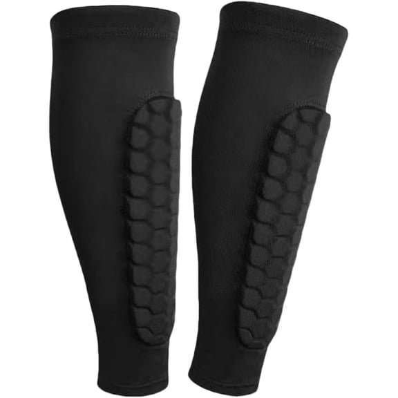 2026 Upgrade Ski Shin Guards,Ski Guards Shin Pads,Compression Sleeve with Honeycomb Pads for Adults & Teens - Breathable EVA, Distributes Boot Pressure