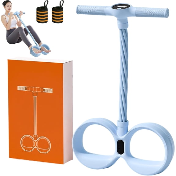 2026 Upgrade Smart Foot Pedal Puller, 6 Tube Resistance Bands with Digital Counter and Handles, Full Body Stretching Fitness Equipment for Yoga Home Workout