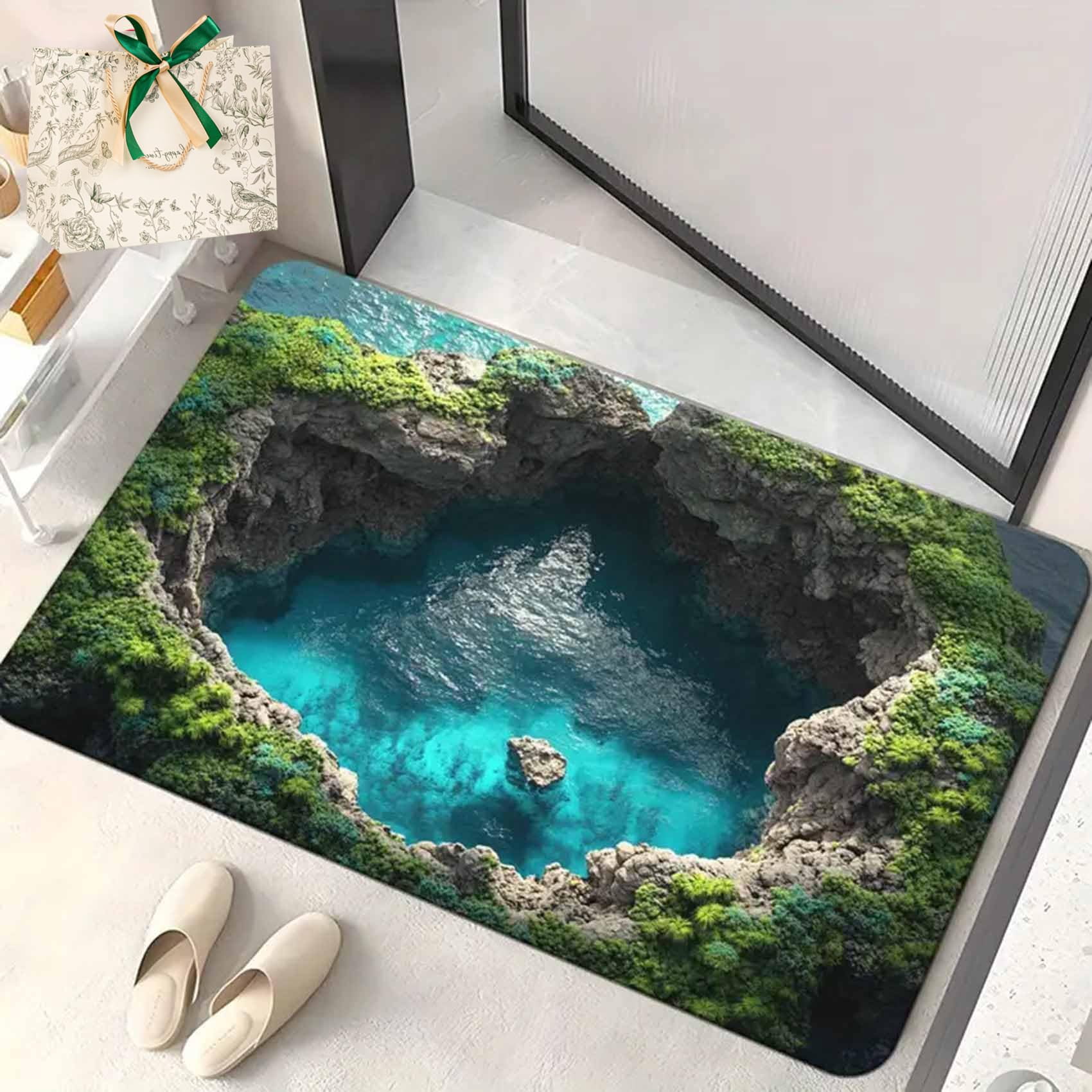 2026 Upgrade Visual Illusion Endless Abyss Pattern HD Printed Non-Slip ...