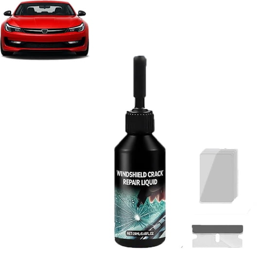 2026 Upgrade Windshield Crack Repair Kit, Glass Repair Liquid for Cracks and Chips, Glass Repair Liquid Glue for Car Window, Auto Windshield Chip Repair Kit for All Crack Types