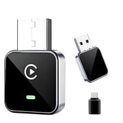 2026 Upgraded 2-in-1 Wireless CarPlay Adapter for Apple iPhone & Android, Plug and Play, Realtek 8730E Chip Fast&Stable Connection & No Latency, Wired to Wirele
