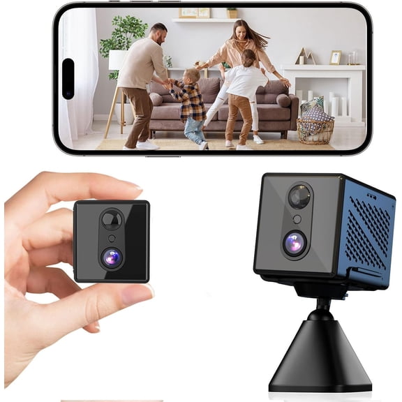 2026 Upgraded 4K 5GHz WiFi Indoor Camera, Mini Camera with Free Cloud Storage, Night Vision, Motion Detection , Long Life Cam