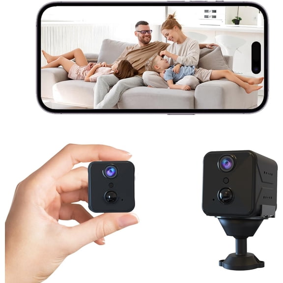 2026 Upgraded 4K Camera, Mini Cam for with Free Cloud Storage,WiFi Camera,Long Life, Motion Detection,Remote Viewing, Camera for //