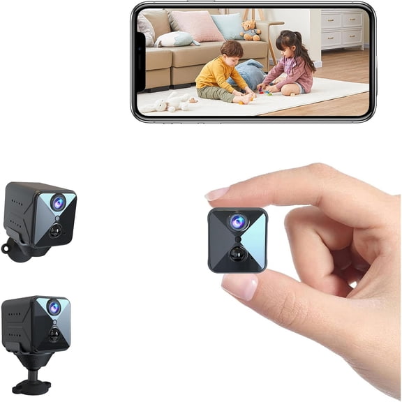 2026 Upgraded 4K WiFi Hidden Camera with Free Cloud Storage, 120 Mini Spy Cam, Smart Motion Detection, Night Vision, Wireless Indoor Nanny Cam for Home Security