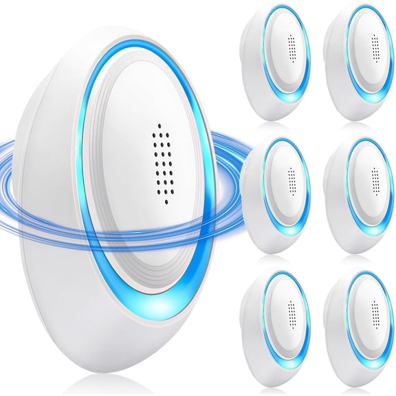2026 Upgraded 6 Pack Ultrasonic Mouse Repellent & Rodent Repellent Plug-In, Indoor Pest Control, Electronic Mouse Traps for Rats, Mice, Rodents, Bugs, Spider Repellent Indoor