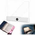 thumbnail image 1 of 2026 Upgraded Book Light, Rechargeable Clear LED Flat Book Lights for Reading in Bed at Night with 3 Colors & Timer, Dimmable Panel Plate Lamp Full Page Light, Gift for Readers Women Men, 1 of 4