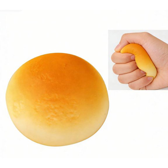 2026 Upgraded Bread Squeeze Toy, Soft Novelty Toy, Fake Bread Stress Relief Fidget Toy, Help for Relax, Focus, Autism, ADHD, Durable Toy, Realistic PU Artificial Bread for Home Decor (1.57in)