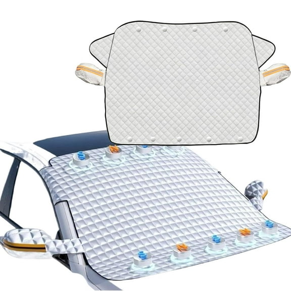 2026 Upgraded Car Windshield Magnetic Snow Cover, 4-Layer Magnetic Windshield Cover for Car, Windshield Frost Protector Cover for Most Cars, SUV, Truck (SUV Fit(63 * 45.7in))