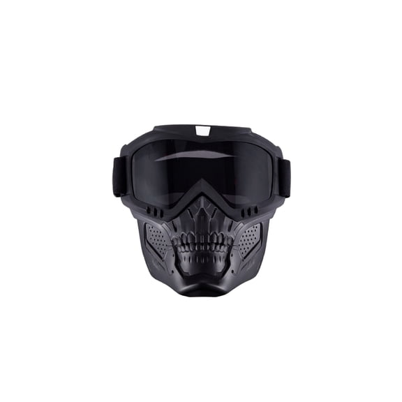 2026 Upgraded Detachable Full Face Goggle Mask, Anti-Fog Grass Cutting Goggles for Welding, Riding, Windproof Paintball Mask
