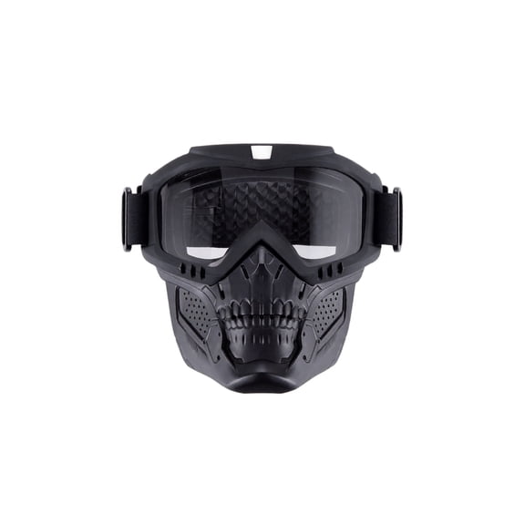 2026 Upgraded Detachable Full Face Goggle Mask, Anti-Fog Grass Cutting Goggles for Welding, Riding, Windproof Paintball Mask