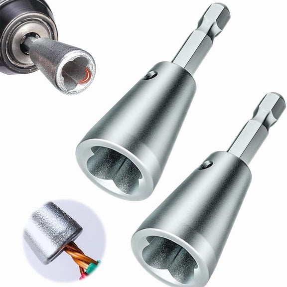 2026 Upgraded Drill Powered Wire Twist Tool, Wire Stripper & Twister for Electric Drill, Rotating Wire Stripping Tool, Fast and Safe Electrical Wire Twisting