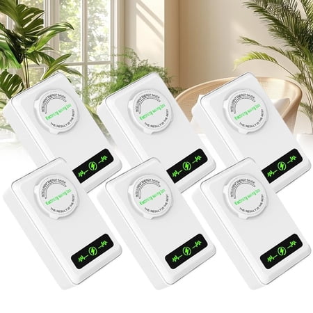 2026 Upgraded Electricity Saving Box, 30KW Intelligent Power Saver Device with Smart Chip, Energy Saving Plug-in for Home and Office, US Plug, 4PC/6PC Pack