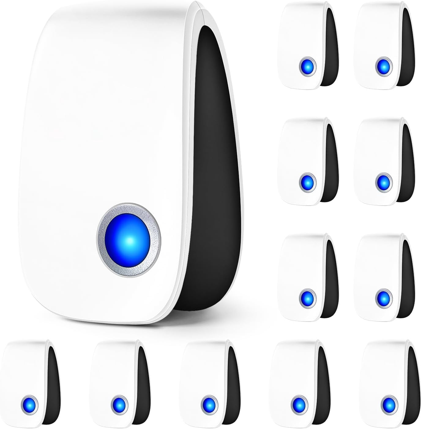 2026 Upgraded Electronic Pest Control Plug in Indoor, 12 Packs Ultrasonic Pest Repeler for Roach, Rodent, Mouse, Bugs, Ant, Mosquito, Mice, Spider Repelent for House, Kitchen, Garage, Warehouse
