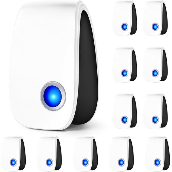 2026 Upgraded Electronic Pest Control Plug in Indoor, 12 Packs Ultrasonic Pest Repeler for Roach, Rodent, Mouse, Bugs, Ant, Mosquito, Mice, Spider Repelent for House, Kitchen, Garage, Warehouse