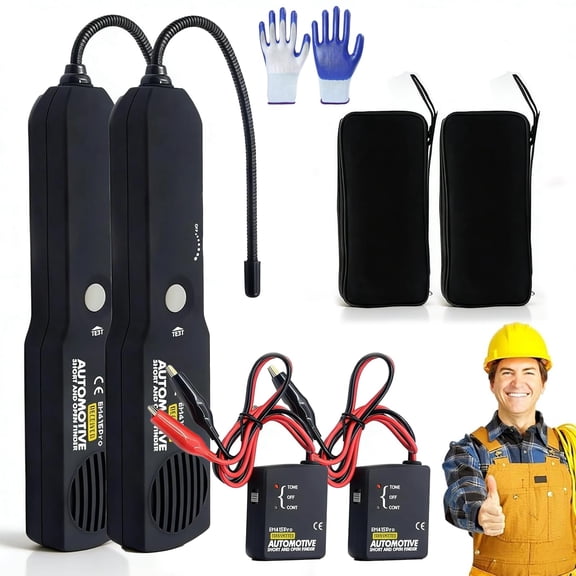 2026 Upgraded Em415 Pro Broken Wire Detector Tool, Circuit Tracer Pro Tester for Automotive Electrical Open and Short Finder, Wire Tracer with Tone Generator and LED Indicator (2A)