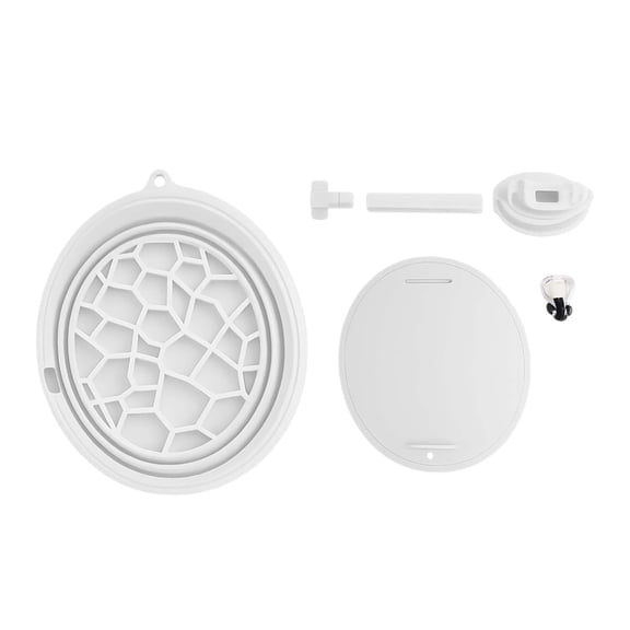 2026 Upgraded Face Bowl for Ice - Foldable Silicone Facial Ice Bath Bowl, Facial Cold Plunge with Breathing Tubes for Skin , Skincare Routine, Home Travel (White)