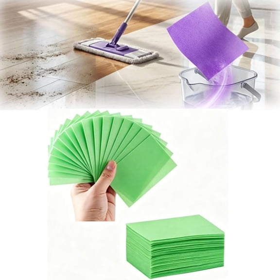 2026 Upgraded Floor Cleaning Tablets, Multi-Surface Cleaner for Hardwood, Laminate, Tile & RV, Fragrance Deodorizing, Streak-Free Floor Maintenance Solution (green)