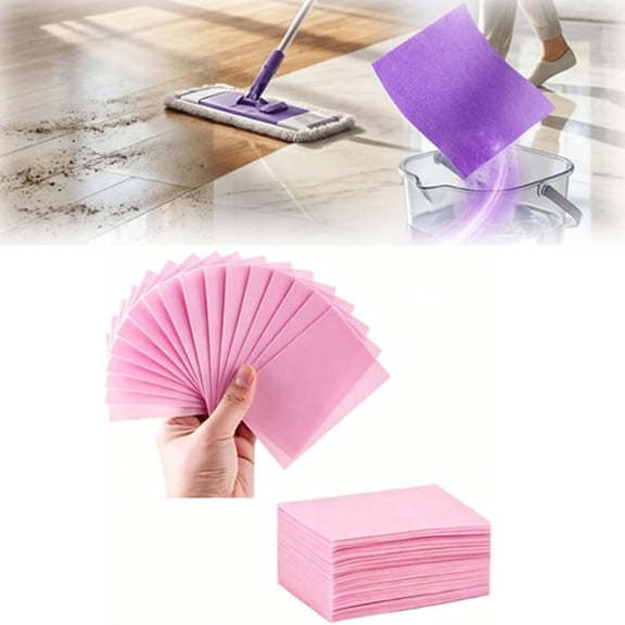 2026 Upgraded Floor Cleaning Tablets, Multi-Surface Cleaner for Hardwood, Laminate, Tile & RV, Fragrance Deodorizing, Streak-Free Floor Maintenance Solution (pink)