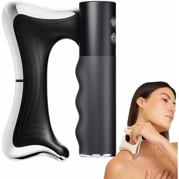 2026 Upgraded Full Body Contour Device with Heat & EMS, Multiple Heated Muscle Scraping Tool, Electric Fascia Knife for Belly, Arm, Waist, Leg