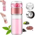 thumbnail image 1 of 2026 Upgraded Glass Tea Infuser, 3-in-1 Design Double Layer Borosilicate Glass Infuser Mug with Built-in Strainer for Tea Water Separation & Loose Leaf Brewing, 1 of 7