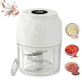thumbnail image 1 of 2026 Upgraded Household Electric Garlic Crusher, Wireless USB Rechargeable Mini Food Chopper Portable Vegetable Ginger Onion Grinder for Kitchen (White), 1 of 9