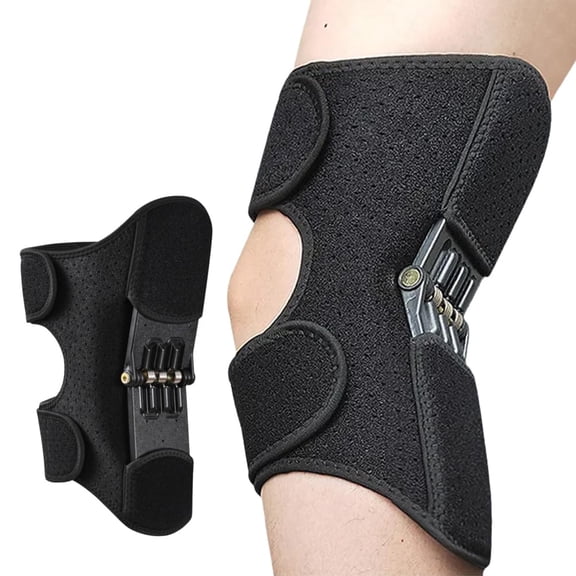 2026 Upgraded Knee Assistive Device, Knee Protection Booster Brace with Spring, Patella Stabilizer Pad for Joint Pain Relief Walk Support (Gray, X-Large)