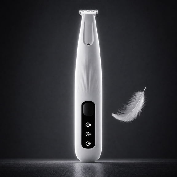 2026 Upgraded Lighted Dog Paw Pet Clipper with 18Mm Curved Wide Blade, Low Noise Waterproof Structure, Portable Trimmer for Dog Ear Face Rump Hair Cutting & Small Pet Daily Grooming