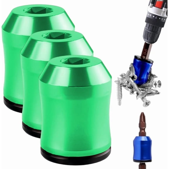 2026 Upgraded Magnetic Screw Ring (3-Pack) - N52 Metal Magnetizer for 1/4" Hex Bits