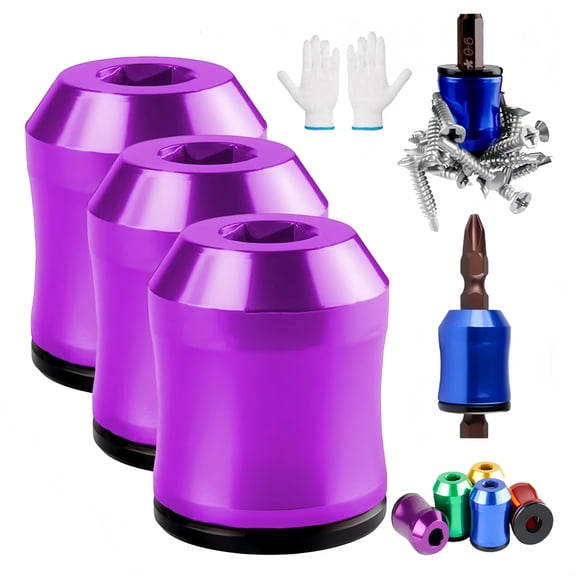 2026 Upgraded Magnetizer & Demagnetizer Tool Set, Magnetizer Screw Removable Household Tool Magnetic Screw holder Universal Magnetizer for Hex Screwdrivers & Power Bits